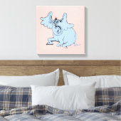 Dr. Seuss | Horton & de Speck van Dust Canvas Afdruk (Insitu (Slaapkamer))