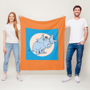 Dr. Seuss Horton Hears A Who Oranje Stippen Fleece Deken