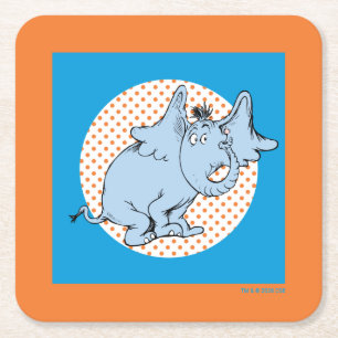 Dr. Seuss Horton Hears A Who Oranje Stippen Kartonnen Onderzetters