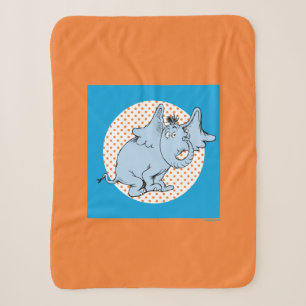 Dr. Seuss Horton Hears A Who Oranje Stippen Sherpa Deken