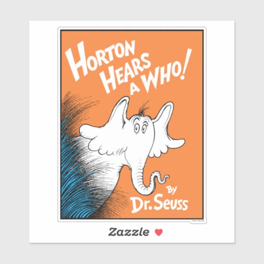 Dr. Seuss | Horton Hears A Who the Book Sticker (Vel)
