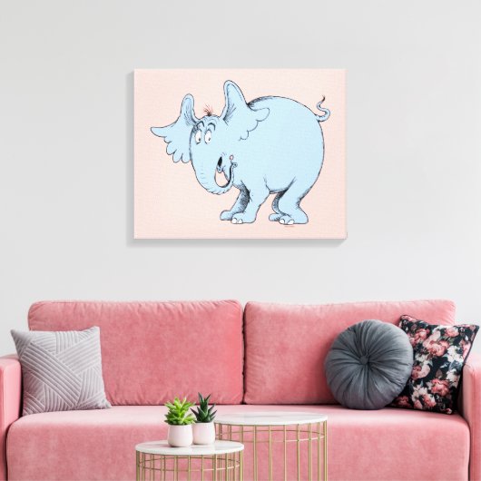 Dr. Seuss | Horton Hears Canvas Afdruk (Insitu (Woonkamer))