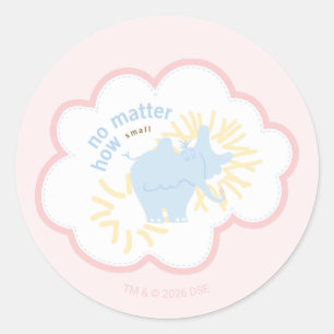 Dr. Seuss Horton   Hoe Klein Ook Maar Ronde Sticker