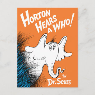 Dr. Seuss Horton hoort een Wie! het Boek Briefkaart