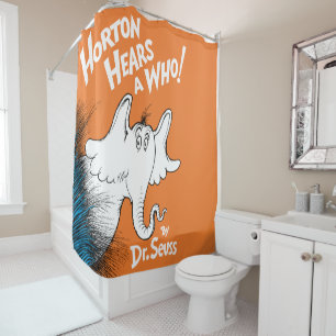 Dr. Seuss Horton hoort een Wie! het Boek Douchegordijn