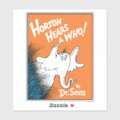 Dr. Seuss | Horton hoort een Wie het Boek Sticker (Vel)