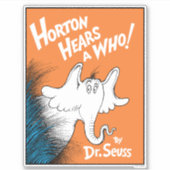 Dr. Seuss | Horton hoort een Wie het Boek Sticker (Voorkant)