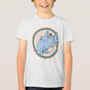 Dr. Seuss Horton hoort een Wie met oranje polka st Tri-Blend Shirt
