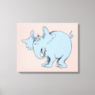Dr. Seuss   Horton hoort Wiezen Canvas Afdruk