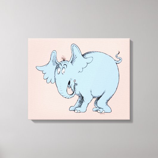 Dr. Seuss | Horton hoort Wiezen Canvas Afdruk (Voorkant)