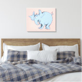 Dr. Seuss | Horton hoort Wiezen Canvas Afdruk (Insitu (Slaapkamer))