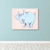Dr. Seuss | Horton hoort Wiezen Canvas Afdruk (Insitu (Houten vloer))
