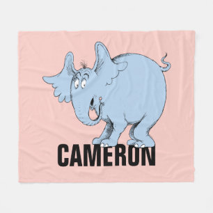 Dr. Seuss Horton hoort Wiezen Fleece Deken