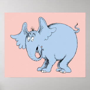 Dr. Seuss   Horton hoort Wiezen Poster