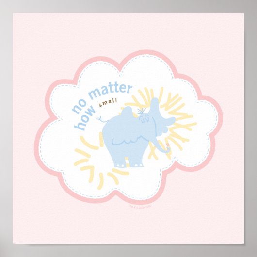 Dr. Seuss Horton | Ongeacht hoe klein Poster (Voorkant)