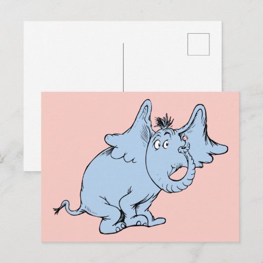 Dr. Seuss | Horton Side Look Briefkaart (Voorkant / Achterkant)