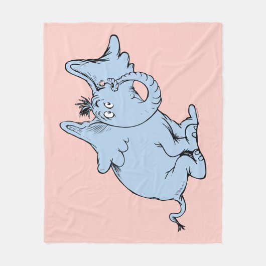 Dr. Seuss | Horton Side Look Fleece Deken (Voorkant)
