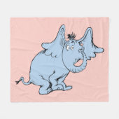 Dr. Seuss | Horton Side Look Fleece Deken (Voorkant (Horizontaal))
