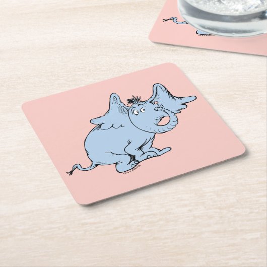Dr. Seuss | Horton Side Look Kartonnen Onderzetters (Schuin)
