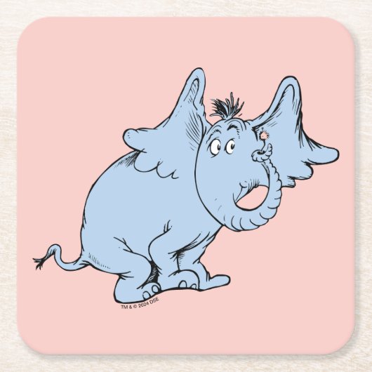 Dr. Seuss | Horton Side Look Kartonnen Onderzetters (Voorkant)