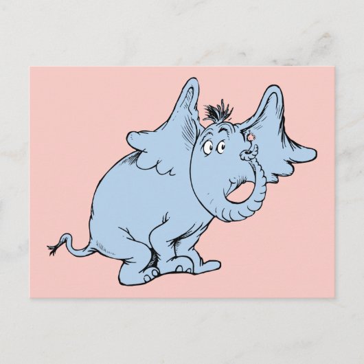 Dr. Seuss | Horton Zijaanzicht Briefkaart (Voorkant)