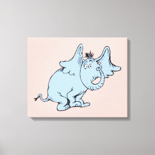 Dr. Seuss   Horton Zijaanzicht Canvas Afdruk