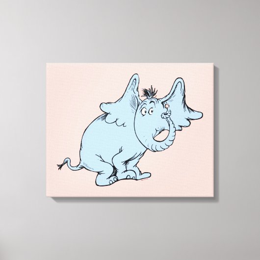 Dr. Seuss | Horton Zijaanzicht Canvas Afdruk (Voorkant)