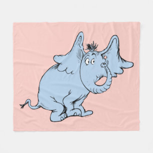 Dr. Seuss Horton Zijaanzicht Fleece Deken