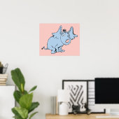 Dr. Seuss | Horton Zijaanzicht Poster (Thuiskantoor)