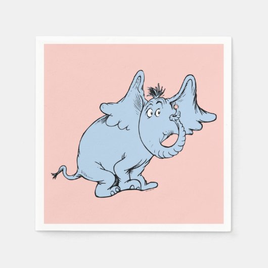 Dr. Seuss | Horton Zijaanzicht Servet (Voorkant)
