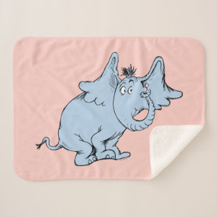 Dr. Seuss Horton Zijaanzicht Sherpa Deken