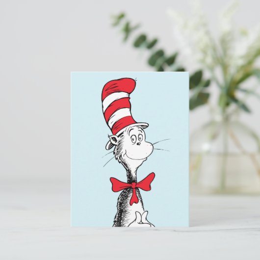 Dr. Seuss I Cat in het Pet Staande Tall Briefkaart (Staand voorkant)