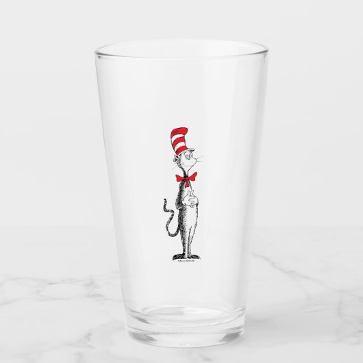 Dr. Seuss I Cat in het Pet Staande Tall Glas (Voorkant)