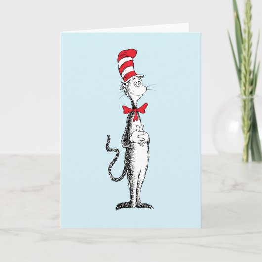 Dr. Seuss I Cat in het Pet Staande Tall Kaart (Voorkant)