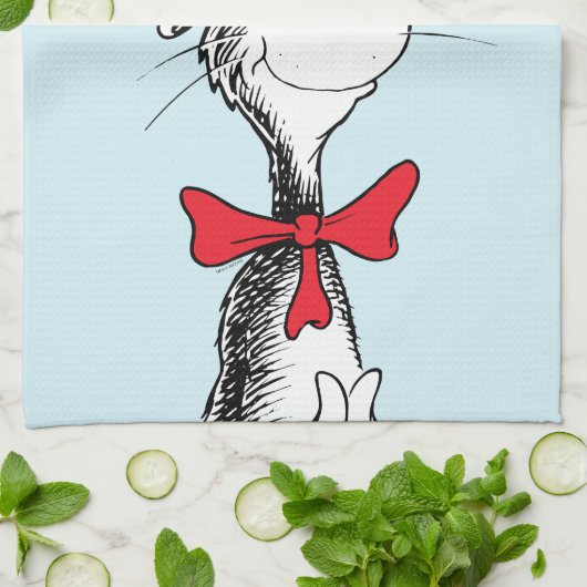Dr. Seuss I Cat in het Pet Staande Tall Theedoek (Gevouwen)