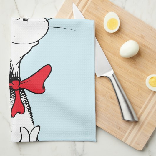 Dr. Seuss I Cat in het Pet Staande Tall Theedoek (Quarter Fold)