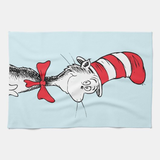 Dr. Seuss I Cat in het Pet Staande Tall Theedoek (Horizontaal)