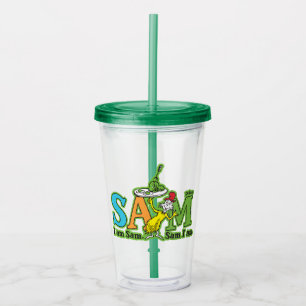 Dr. Seuss Ik ben Sam. Sam ben ik. Acryl Drinkbeker