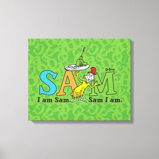 Dr. Seuss | Ik ben Sam. Sam ben ik. Canvas Afdruk (Voorkant)