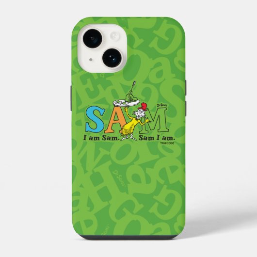 Dr. Seuss | Ik ben Sam. Sam ben ik. iPhone Hoesje (Achterkant)