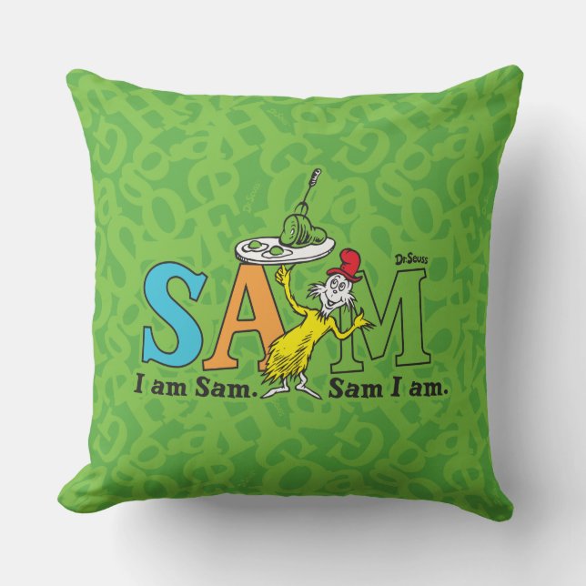 Dr. Seuss | Ik ben Sam. Sam ben ik. Kussen (Voorkant)
