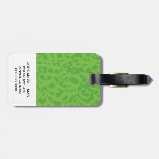 Dr. Seuss | Ik ben Sam. Sam ik ben. Bagagelabel (Achterkant horizontaal)