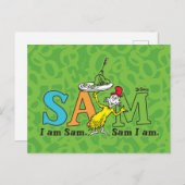 Dr. Seuss | Ik ben Sam. Sam ik ben. Briefkaart (Voorkant / Achterkant)