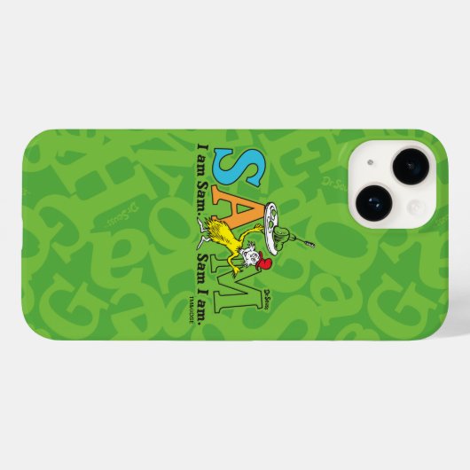 Dr. Seuss | Ik ben Sam. Sam ik ben. Case-Mate iPhone Case (Achterkant (horizontaal))