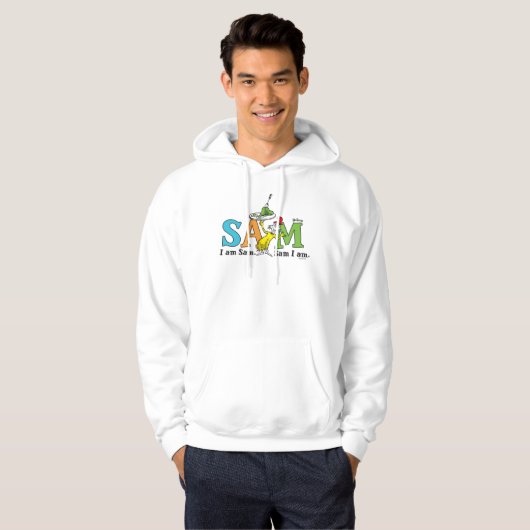 Dr. Seuss | Ik ben Sam. Sam ik ben. Hoodie (Voorkant volledig)