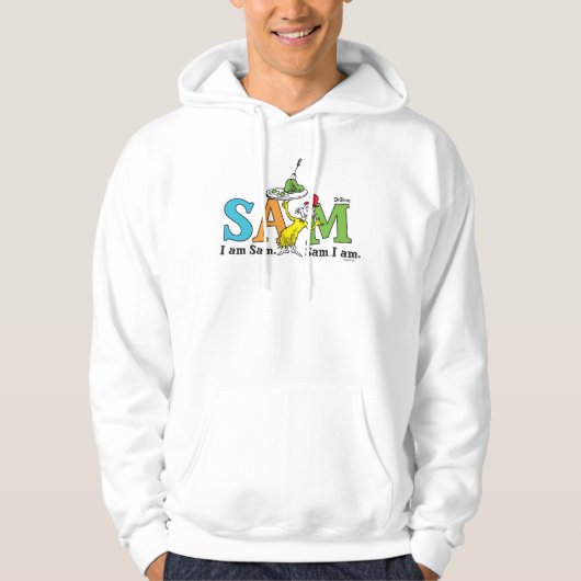 Dr. Seuss | Ik ben Sam. Sam ik ben. Hoodie (Voorkant)