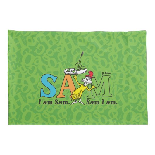Dr. Seuss | Ik ben Sam. Sam ik ben. Kussensloop (Achterkant-Rechts)
