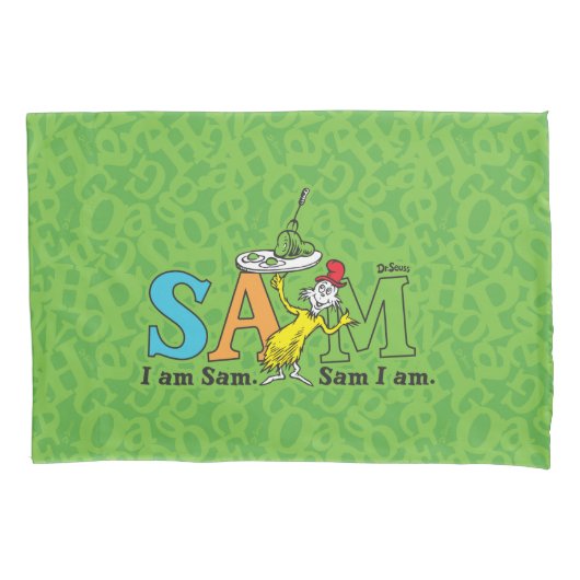 Dr. Seuss | Ik ben Sam. Sam ik ben. Kussensloop (Voorkant-Links)