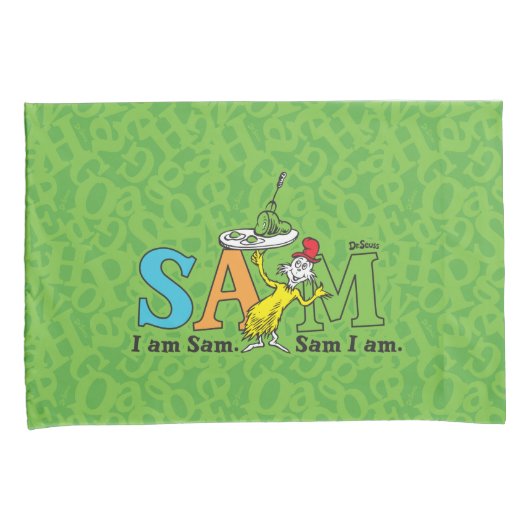 Dr. Seuss | Ik ben Sam. Sam ik ben. Kussensloop (Voorkant-Rechts)
