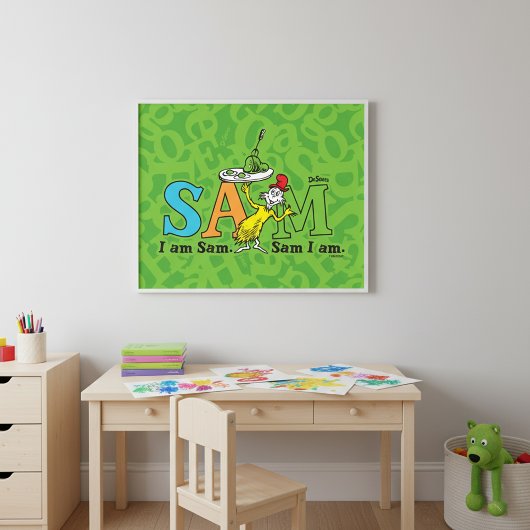 Dr. Seuss | Ik ben Sam. Sam ik ben. Poster